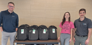 Backpacks donated to Local Skilled Trades Students